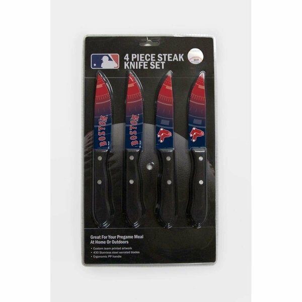 The Sports Vault Boston Red Sox Knife Set - Steak - 4 Pack TH51651